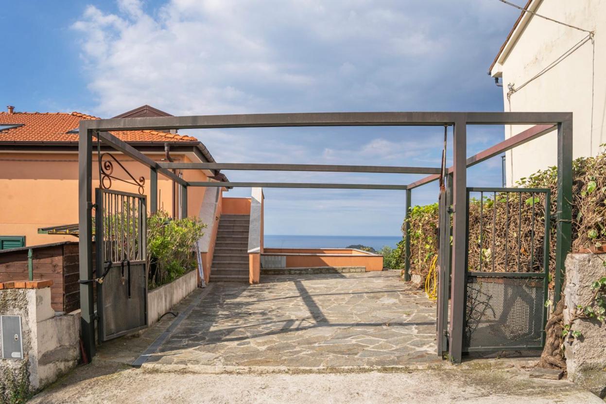 016 - Casa Tranquilla Vista Mare, Pace E Natura - 10 Minuti Dalla Spiaggia Leilighet Sestri Levante Eksteriør bilde